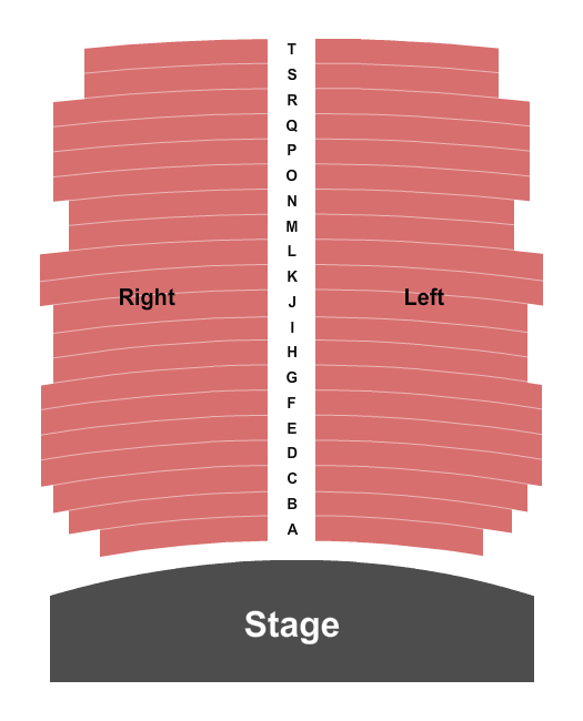 Robert E. Parilla Performing Arts Center Seating Chart: End Stage