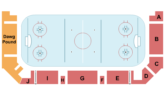 Robert Ewigleben Ice Arena Seating Chart: Hockey