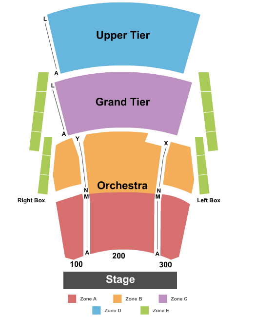 Robinson Center Performance Hall Seating Chart