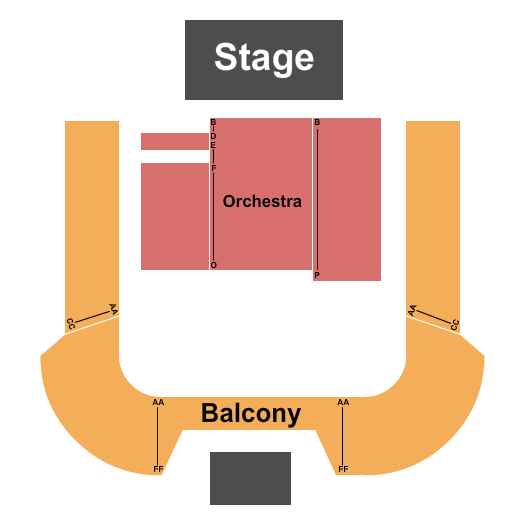 Rochester Opera House Seating Chart: Endstage 2