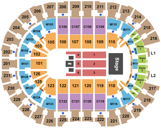 Rocket Arena Seating Chart: Endstage 9