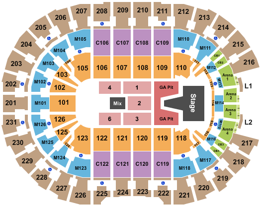 Rocket Mortgage FieldHouse Seating Chart: AJR