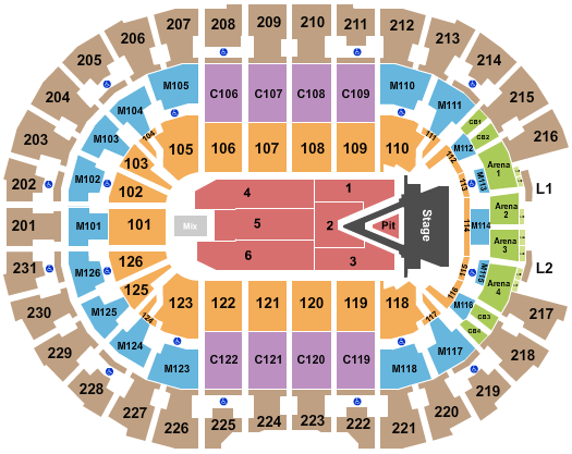 Rocket Mortgage FieldHouse Seating Chart: Aerosmith 2023