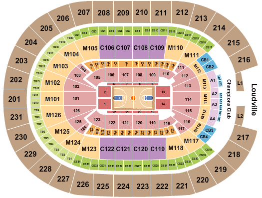 Spectrum Arena Seating Chart With Rows