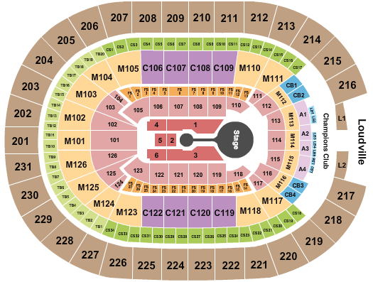Maroon 5 Seating Chart Bankers Life