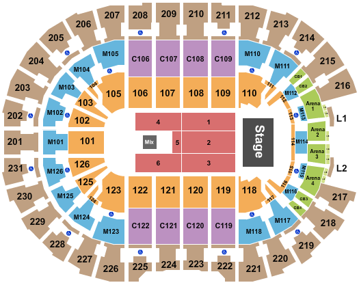 Rocket Mortgage FieldHouse Seating Chart: Pentatonix