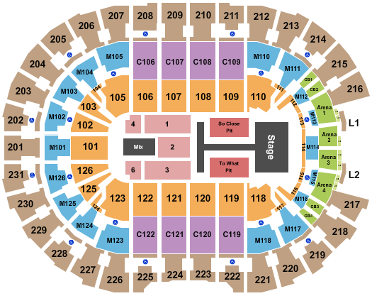 Rocket Mortgage FieldHouse Seating Chart: Tate McRae