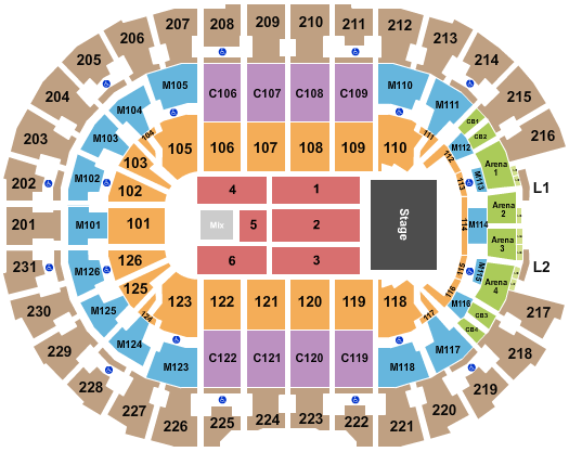 Rocket Mortgage FieldHouse Seating Chart: The Eagles