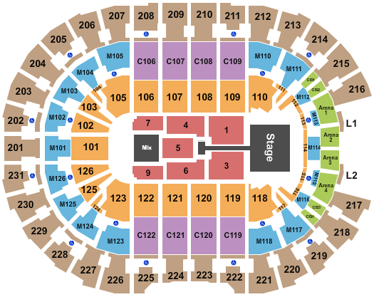 Rocket Mortgage FieldHouse Seating Chart: TobyMac