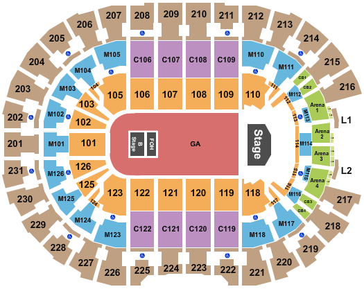 Rocket Mortgage FieldHouse Seating Chart: Tyler The Creator