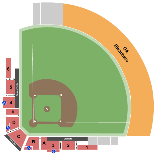 Rocky Johnson Field Seating Chart: Softball