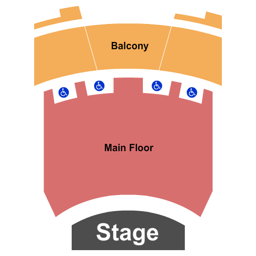 Roe Green Theatre Seating Chart: Endstage