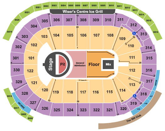 Rogers Arena Seating Chart: 5 Seconds of Summer