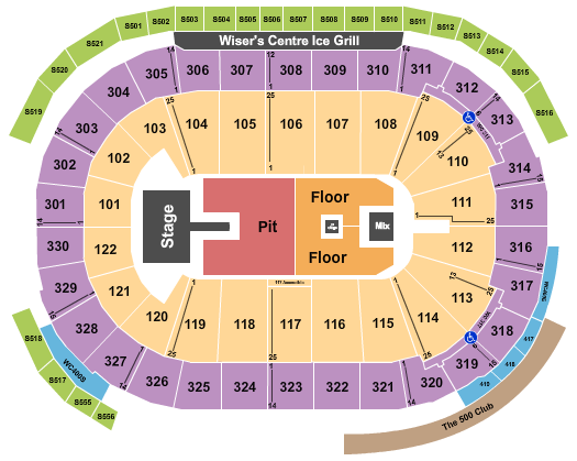 Rogers Arena Seating Chart: Alex Warren