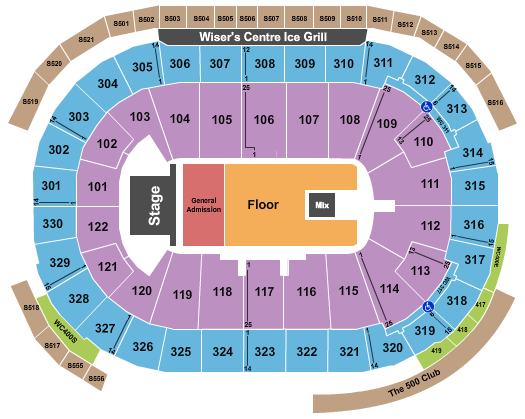 Rogers Arena Seating Chart: Bruce Springsteen