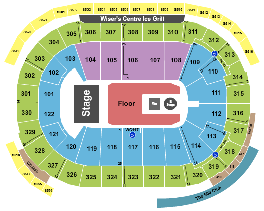 Rogers Arena Seating Chart: Chris Brown