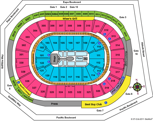 Rogers Arena Seating Chart