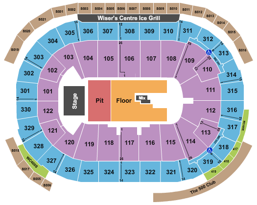 Rogers Arena Seating Chart