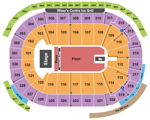 Rogers Arena Seating Chart: Elevation Worship