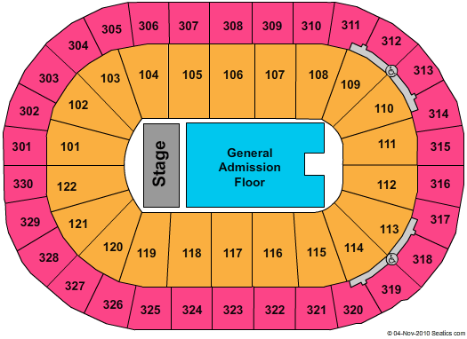 Rogers Arena Seating Chart