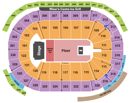 Rogers Arena Seating Chart: Eric Church