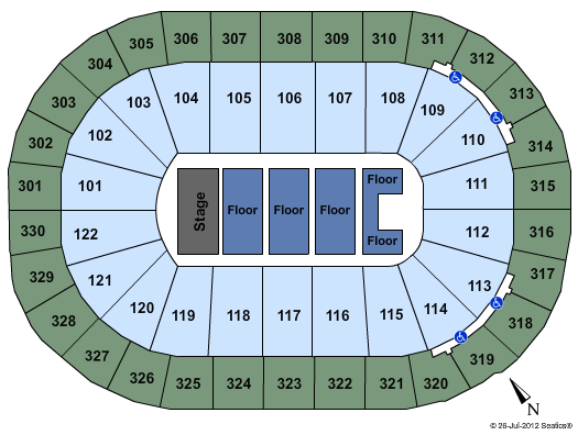 Rogers Arena Seating Chart