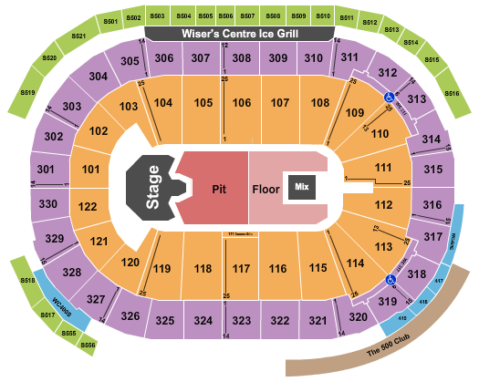 Rogers Arena Seating Chart: Ghost
