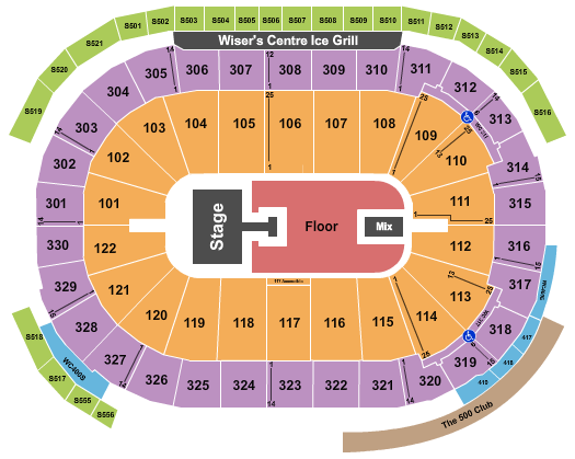 Rogers Arena Seating Chart: Half House GA