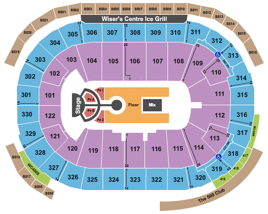 Rogers Arena Seating Chart