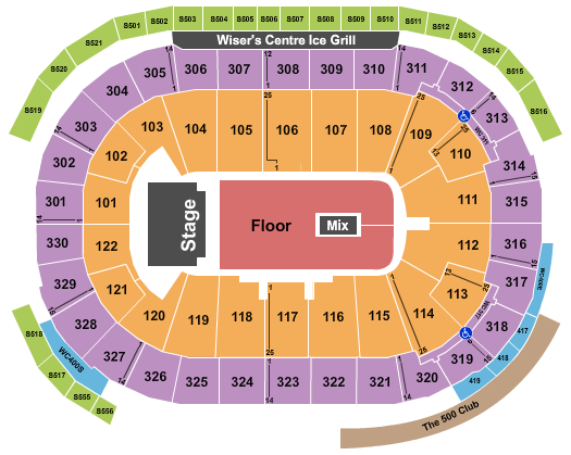 Rogers Arena Seating Chart: Iron Maiden