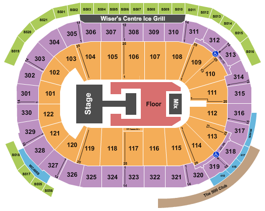 Rogers Arena Seating Chart: Ive