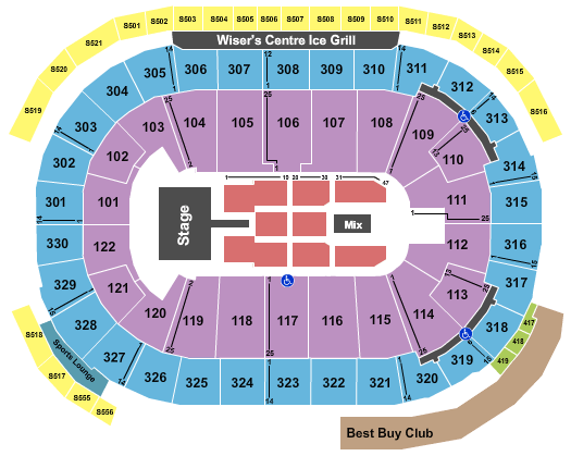 Rogers Concert Seating Chart