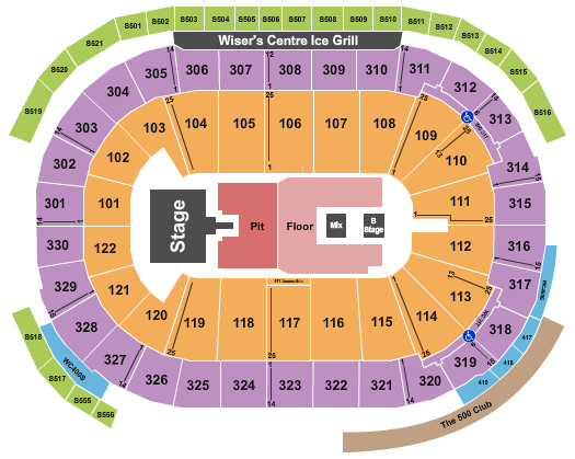 Rogers Arena Seating Chart: Keith Urban