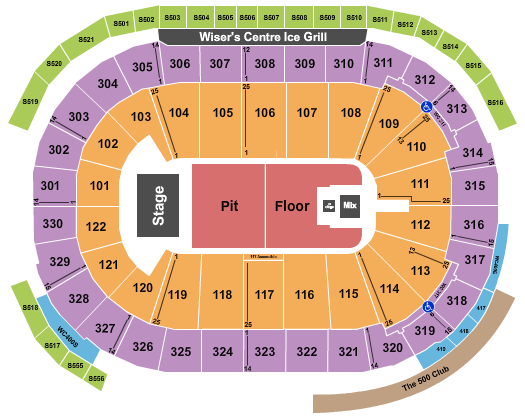 Rogers Arena Seating Chart: Mumford & Sons