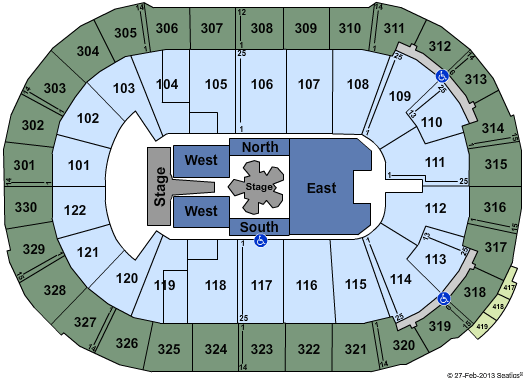 Rogers Arena Seating Chart