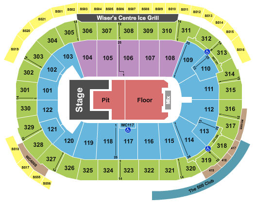 Rogers Arena Seating Chart: Olivia Rodrigo