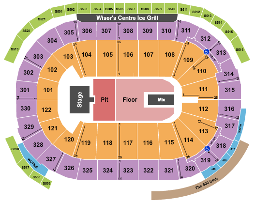 Rogers Arena Seating Chart: Pearl Jam 1