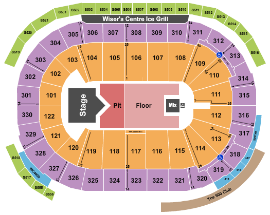 Rogers Arena Seating Chart: Sam Hunt
