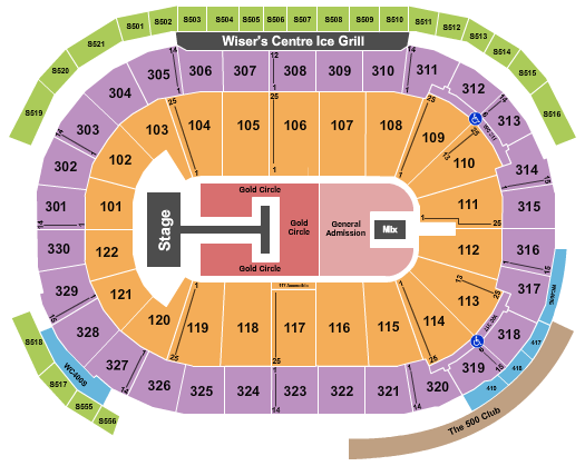 Rogers Arena Seating Chart: Shubh