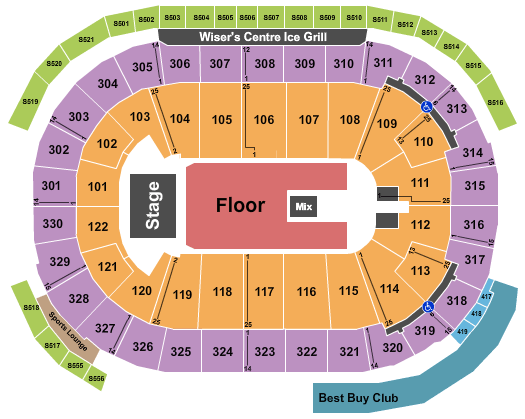 Rogers Arena Seating Chart: Snoop Dog