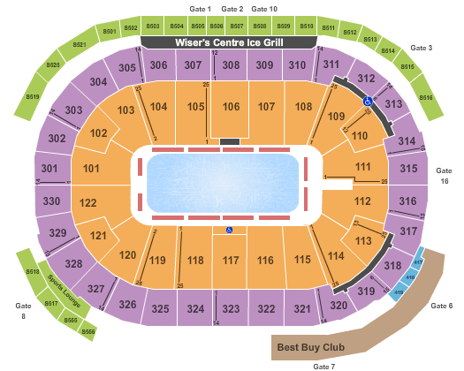 Rogers Arena Seating Chart: Stars on Ice