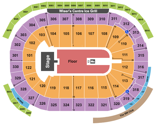 Rogers Arena Seating Chart: Sum 41