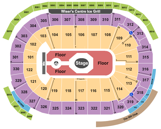 Rogers Arena Seating Chart: Tame Impala