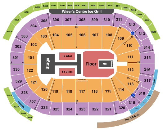 Rogers Arena Seating Chart: Tate McRae