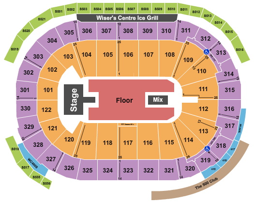 Rogers Arena Seating Chart: Wu-Tang Clan