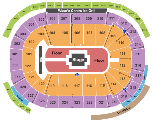 Rogers Arena Seating Chart: Zach Bryan