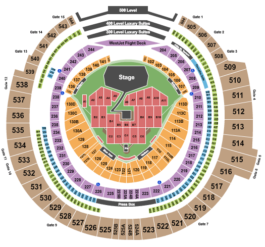 Rogers Centre Map