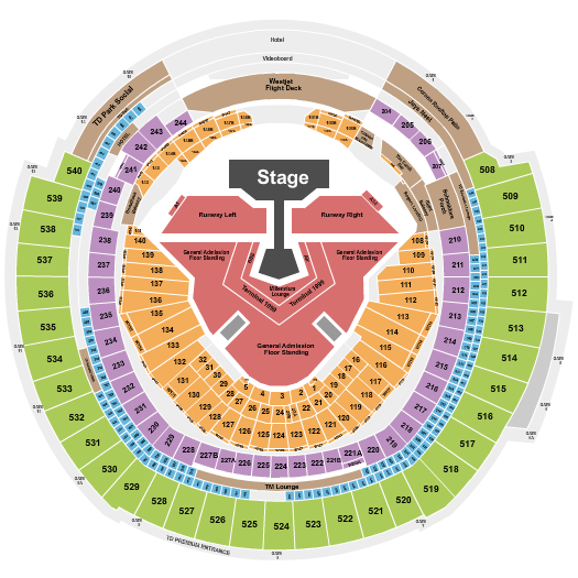 Rogers Centre Seating Chart: Backstreet Boys
