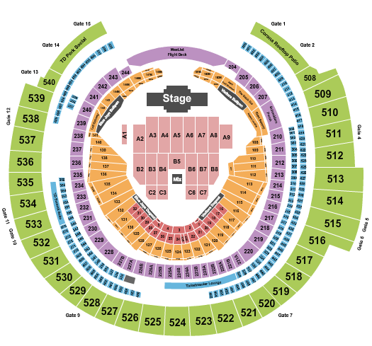 Rogers Centre Seating Chart: Billy Joel