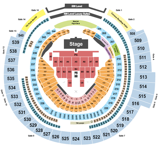 Rogers Centre Seating Chart: Blink 182